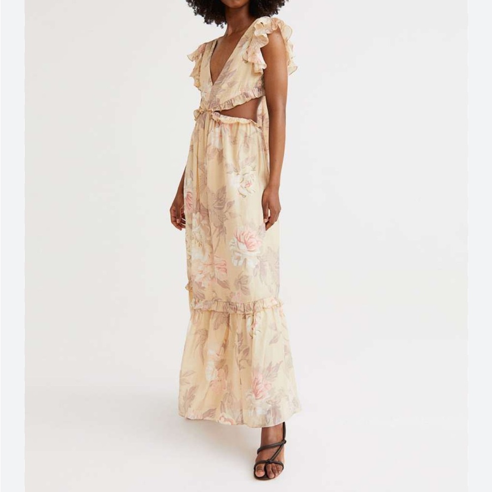 H&M Maxi Cut Out Maxi Dress